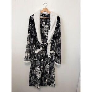 Nativo Luxury Style Southwestern Robe – black – XL – NWT